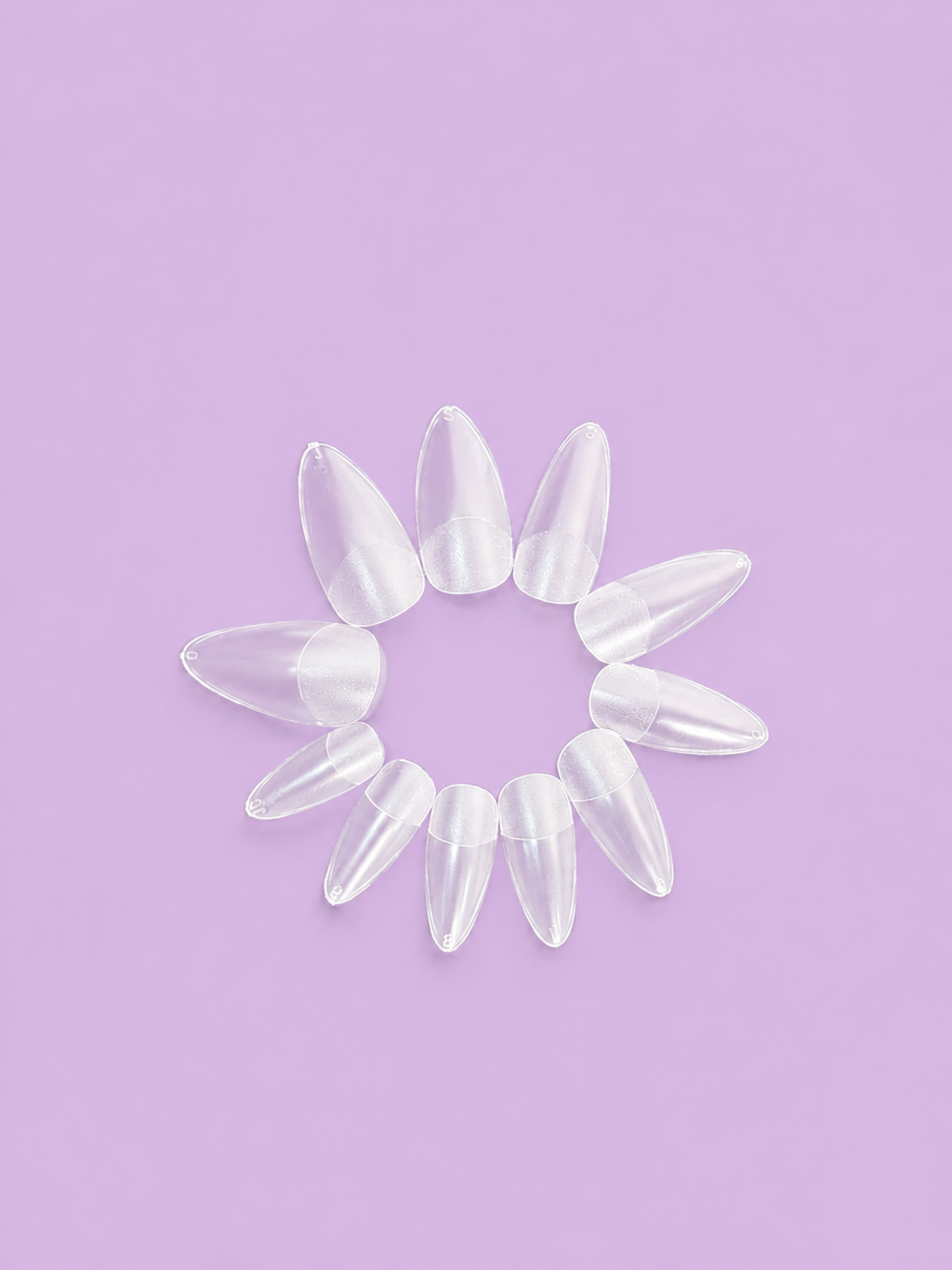 Bismack Soft Gel Tips – Medium Almond | 550 Pieces