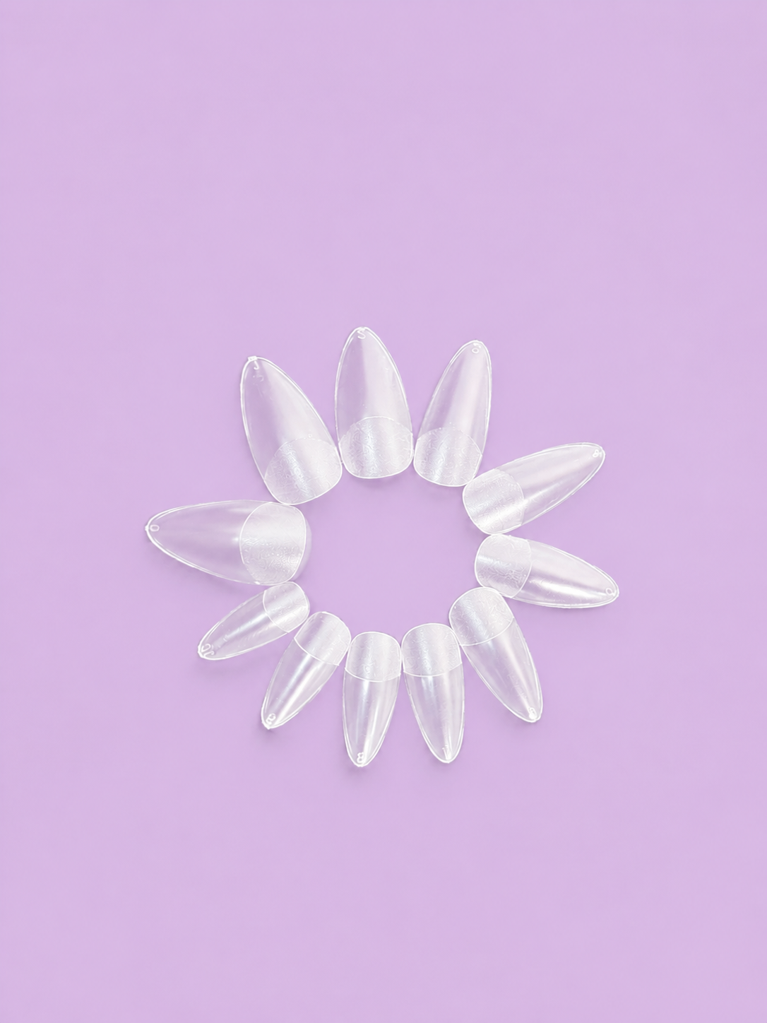 Bismack Soft Gel Tips – Medium Almond | 550 Pieces