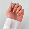 Blooming Gold Floral Press-On Nails
