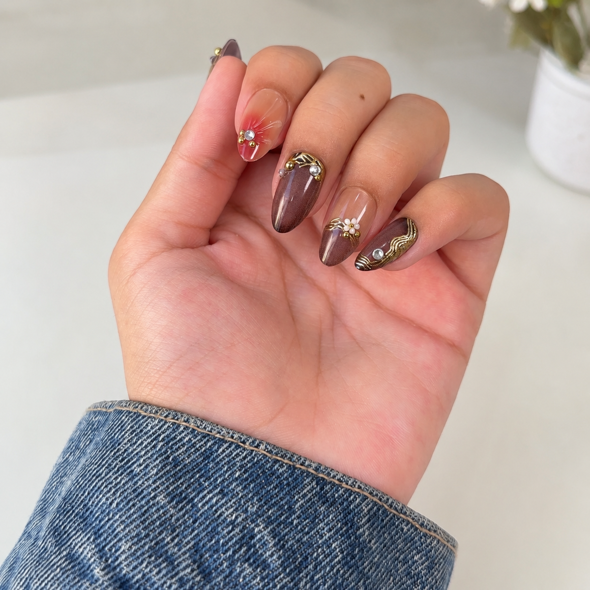 Mocha Luxe Press-On Nails🤎