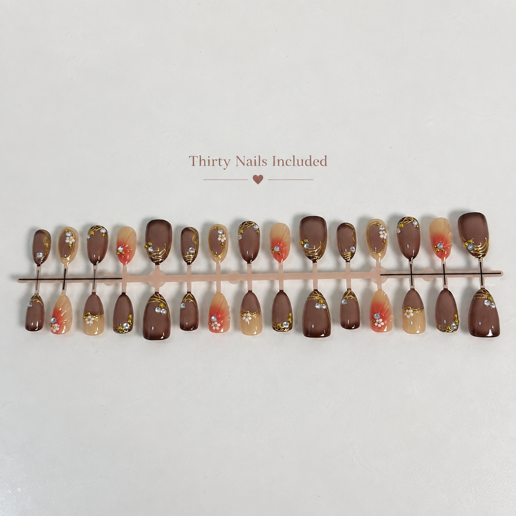 Mocha Luxe Press-On Nails🤎