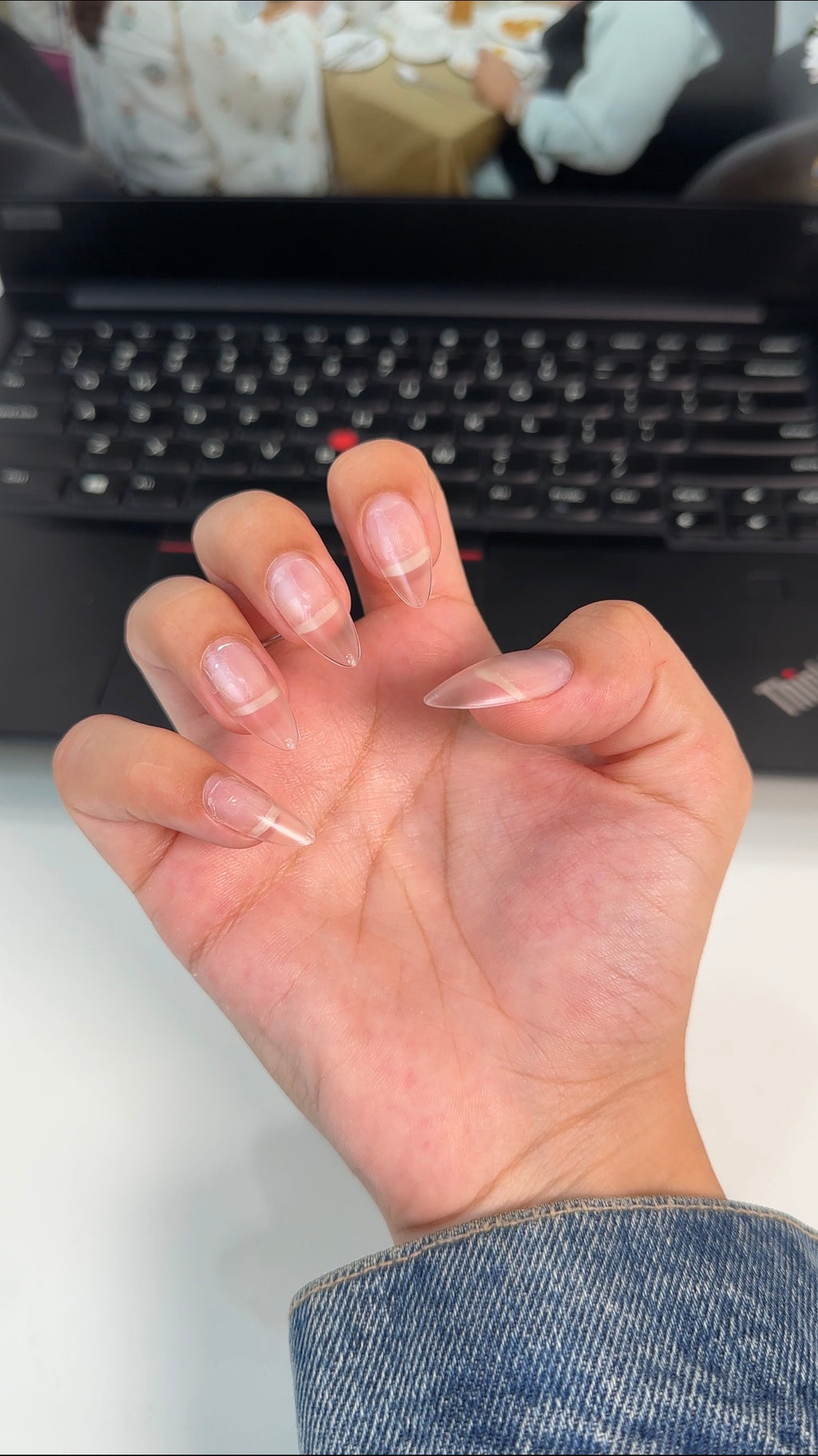 Bismack Soft Gel Tips – Medium Almond | 550 Pieces